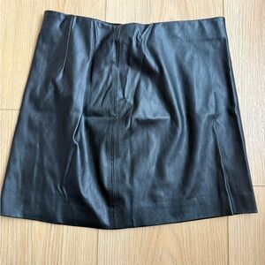 Black Leather Skirt